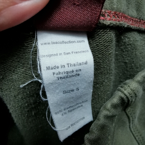 Tea Collection khaki fitted cargo pants - Picture 8 of 9